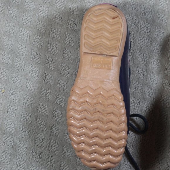 Sperry Top Sider 6Y Low Rain Boots/Rubber Duck Shoes - Like New - Picture 6 of 6